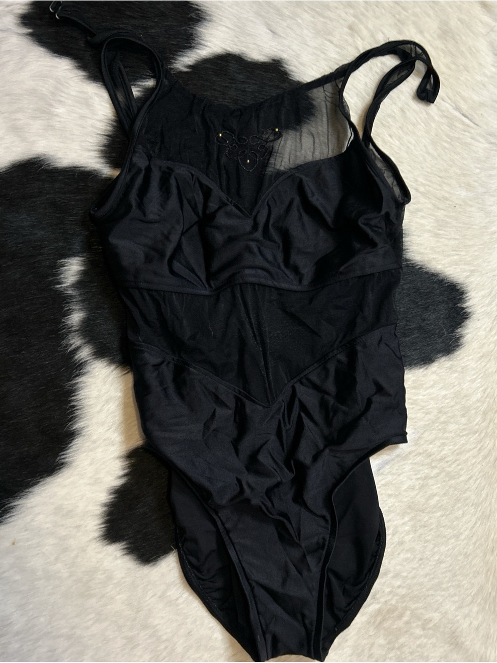 Black Women's One-Piece Bathing Suit